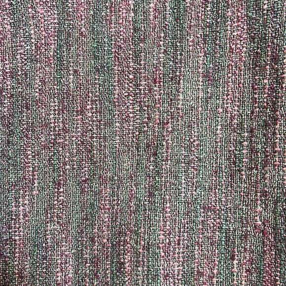 Hand Woven Wool/Silk Cropped Cardigan Jacket Purple/Teal Cottagecore Boho Medium - Picture 11 of 11